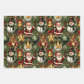 非常にメリーオーナメントパーティー ラッピングペーパーシート (正面)