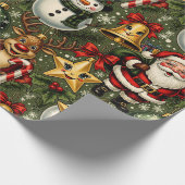 非常にメリーオーナメントパーティー ラッピングペーパー (角)