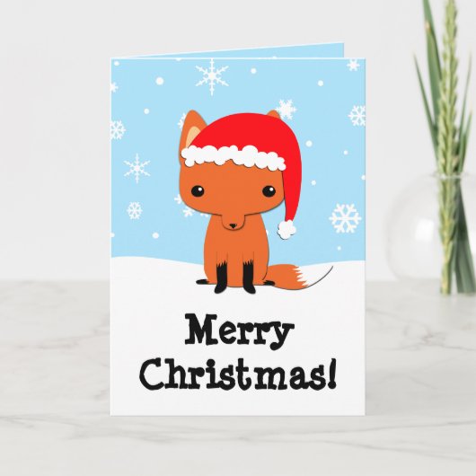 非常にメリークリスマスのキツネカード シーズンカード (正面)