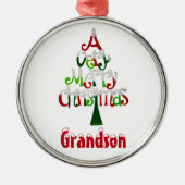 非常にメリークリスマスのギフトのコレクション メタルオーナメント (正面)