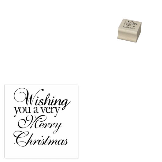 非常にメリークリスマスのホリデースタンプ ラバースタンプ (押印)