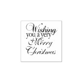 非常にメリークリスマスのホリデースタンプ ラバースタンプ (インプリント)