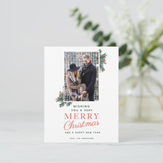 非常にメリークリスマスの写真カード シーズンカード (スタンド正面)