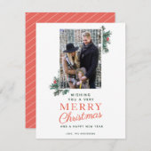 非常にメリークリスマスの写真カード シーズンカード (正面/裏面)