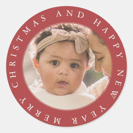非常にメリークリスマスの封筒用シール ラウンドシール (正面)