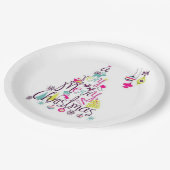 非常にメリークリスマスの紙皿 ペーパープレート (アングル)