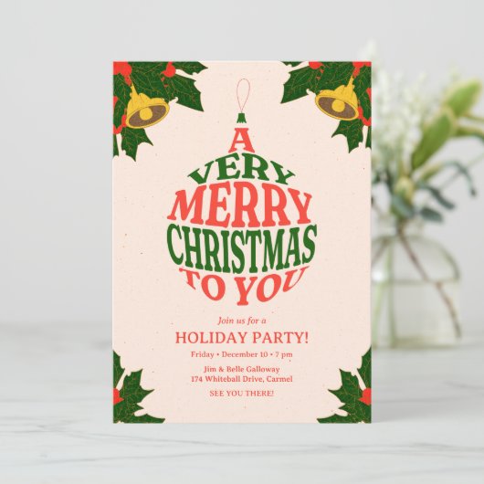 非常にメリークリスマスオーナメントパーティー 招待状 (スタンド正面)