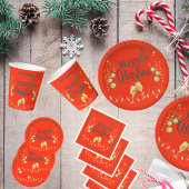 非常にメリークリスマスパーティの招待状 招待状