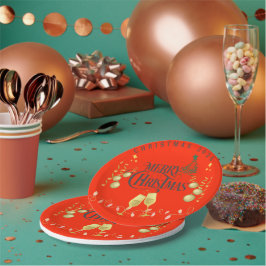 非常にメリークリスマスパーティー紙プレート ペーパープレート