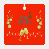 非常にメリークリスマスフォトツリーオーナメント メタルオーナメント (正面)