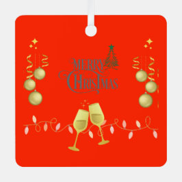 非常にメリークリスマスフォトツリーオーナメント メタルオーナメント