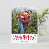 非常にメリークリスマスホリデーカード シーズンカード (スタンド正面)