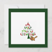 非常にメリークリスマス 招待状 (裏面)