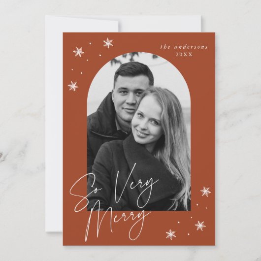 非常にメリーシナモンアーチフレーム写真 シーズンカード (正面)