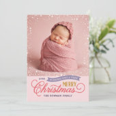 非常にメリースクリプトカラフル写真 シーズンカード (スタンド正面)