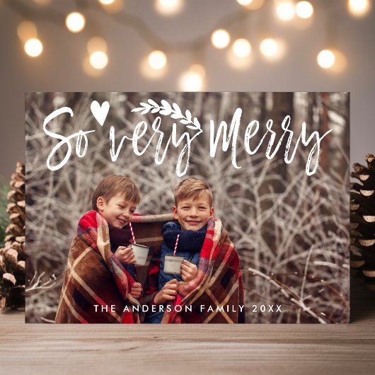 非常にメリーブラシのスクリプモダント写真 シーズンカード