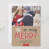 非常にメリー休日の写真カード シーズンカード (正面)