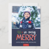 非常にメリー休日の写真カード シーズンカード (正面)