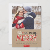 非常にメリー休日の写真カード シーズンカード (正面)