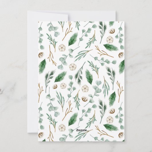 非常にメリー家族の写真モダンクリスマス シーズンカード (裏面)