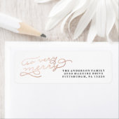 非常にメリー差出人住所ラベル ラベル (インサイチュ)