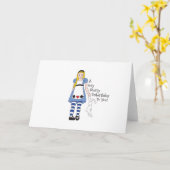 非常にメリー未誕生日 カード (黄色い花)