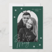 非常にメリー緑のアーチのフレーム写真 シーズンカード (正面)