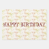 非常にメリー非誕生日のラッピング紙シートセット ラッピングペーパーシート (正面3)