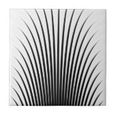 非常にユニーク白黒の銀色のストライプ模様 タイル (正面)