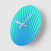 非常にユニーク青と緑のシックパタスタイリッシューン ラウンド壁時計 (傾斜)