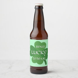 非常にラッキーである ビールラベル