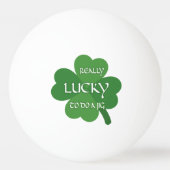 非常にラッキーである 卓球ボール (裏面)