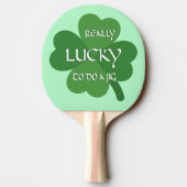 非常にラッキーである 卓球ラケット (裏面)