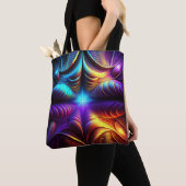 非常にリャプノカラフルフのフラクタル トートバッグ (クローズアップ)