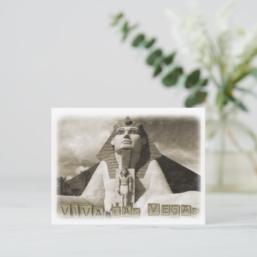 非常にヴィンテージのスタイルのラスベガスのクールな郵便はがき! ポストカード (スタンド正面)