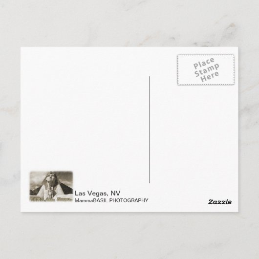 非常にヴィンテージのスタイルのラスベガスのクールな郵便はがき! ポストカード (裏面)