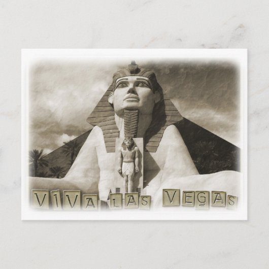非常にヴィンテージのスタイルのラスベガスのクールな郵便はがき! ポストカード (正面)