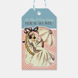 非常にヴィンテージブライダルシャワーメッセージカード ギフトタグ