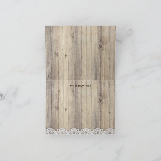 非常にヴィンテージメリーのクリスマスサンキューカード サンキューカード (内部)