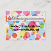 非常にヴィンテージ 名刺 (裏面)