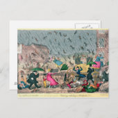 非常に不快な天気、または古い諺 ポストカード (正面/裏面)