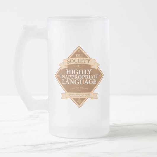 非常に不適切な言語社会 フロストグラスビールジョッキ (左)