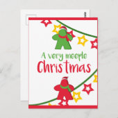 非常に人の多いクリスマスボードゲーム ポストカード (正面/裏面)