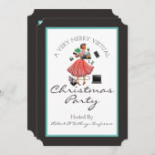 非常に仮想メリーのクリスマスパーティー 招待状 (正面/裏面)