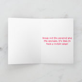 非常に優れた岩のクリスマスを持つ シーズンカード (内部)