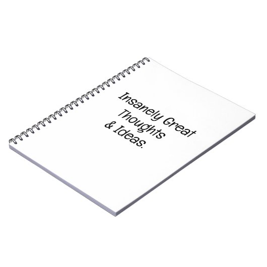 非常に優れた考えとアイデア ノートブック (左側)