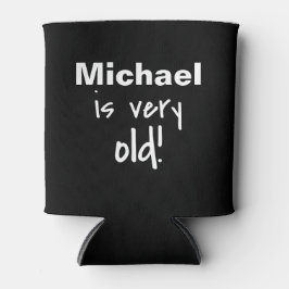 非常に古い誕生日ブラックネームパーソナライズされた 缶クーラー
