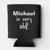 非常に古い誕生日ブラックネームパーソナライズされた 缶クーラー (裏面)