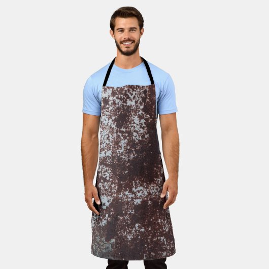 非常に古い錆びたシートアイロン。テクスチャメタル表面 エプロン (着用した状態)