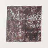 非常に古い錆びたシートアイロン。テクスチャメタル表面 タペストリー (正面(横))